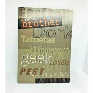 Rare Marian Heath Greeting Card For My Dork Geek Loser Brother Fun Greeting Card